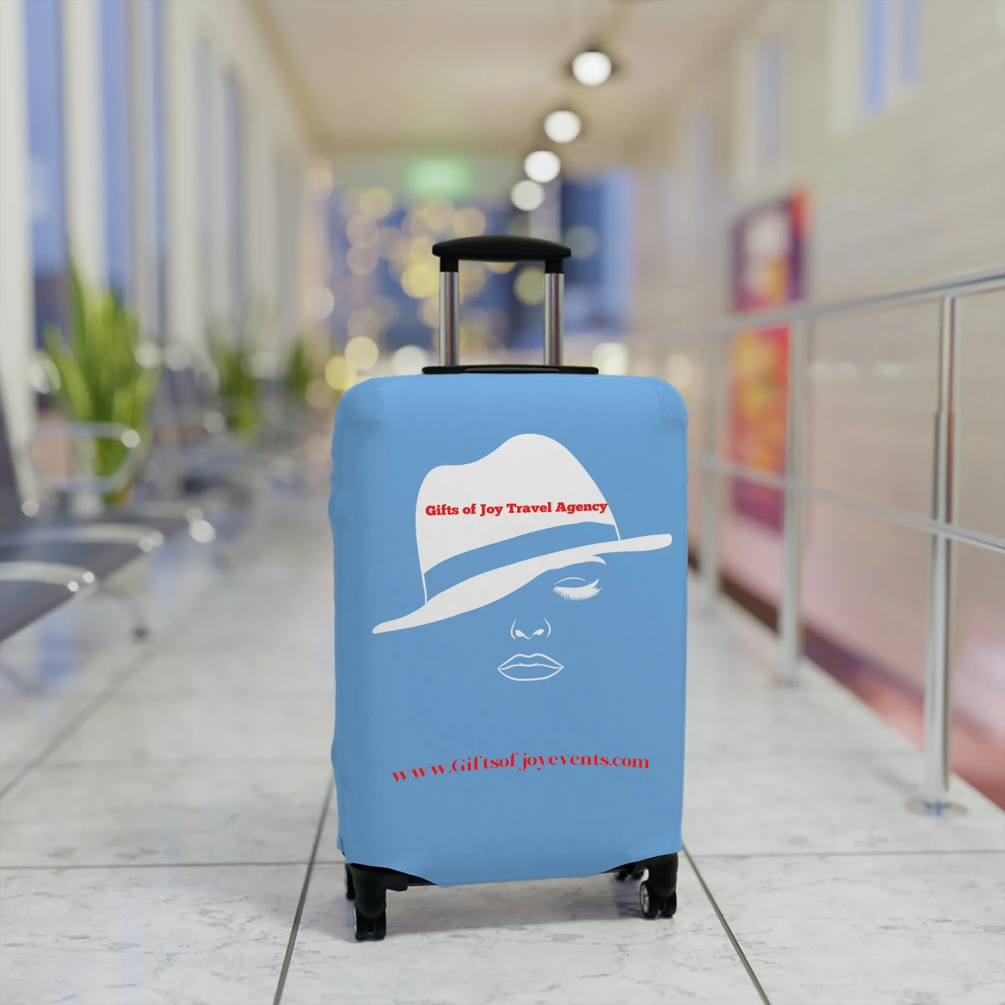 Gifts of Joy Luggage Cover - Blue