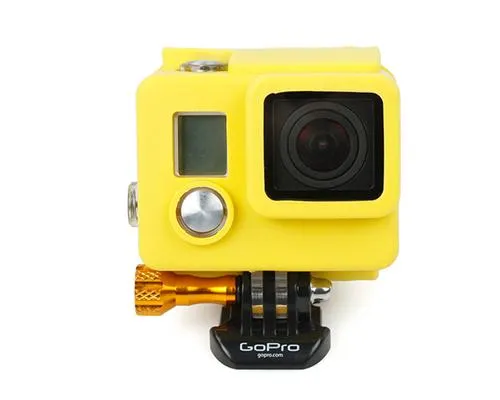 GoPro Silicone Case Cover for Hero 3  / Hero 3 Plus Camera - Yellow