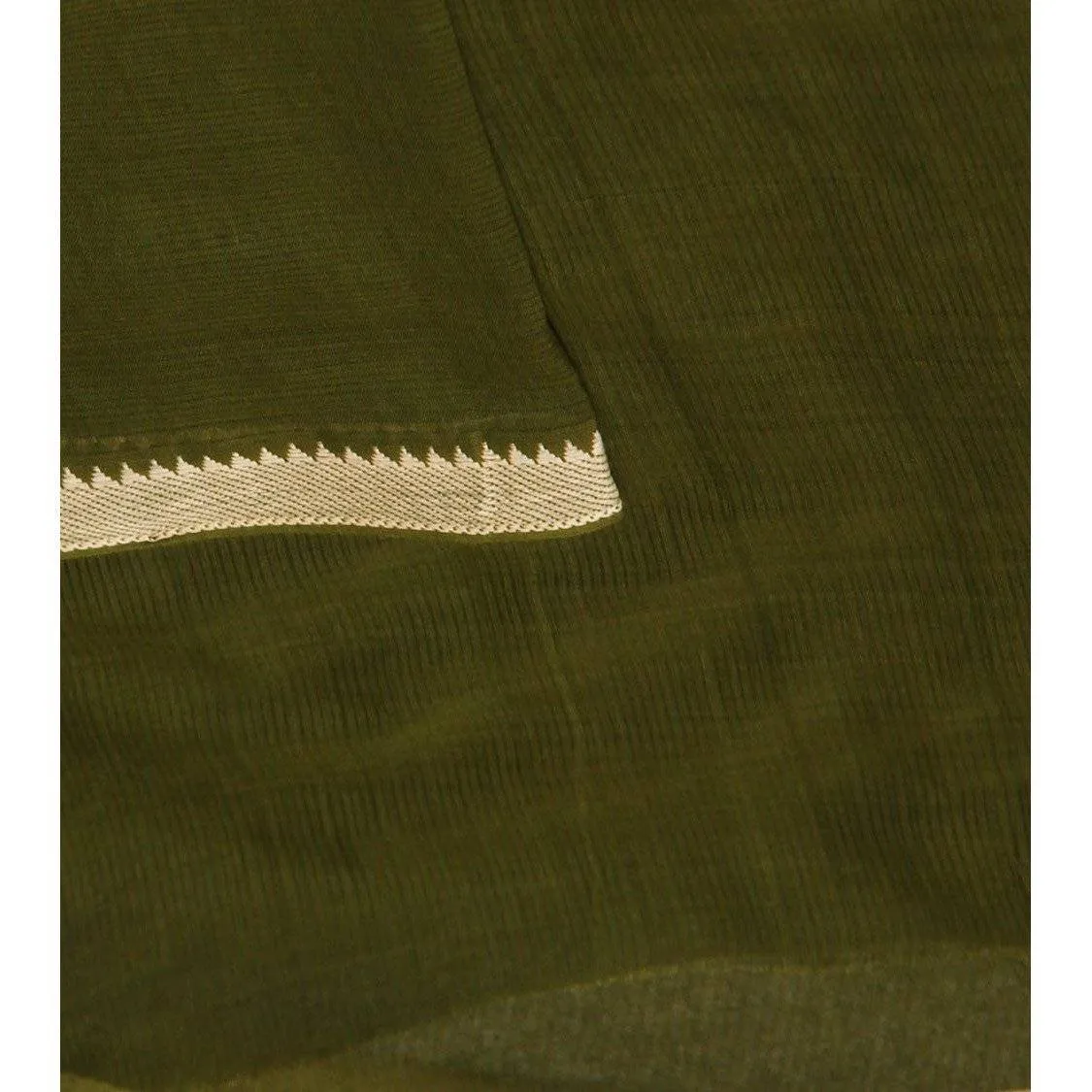 Green Mangalgiri Cotton Saree