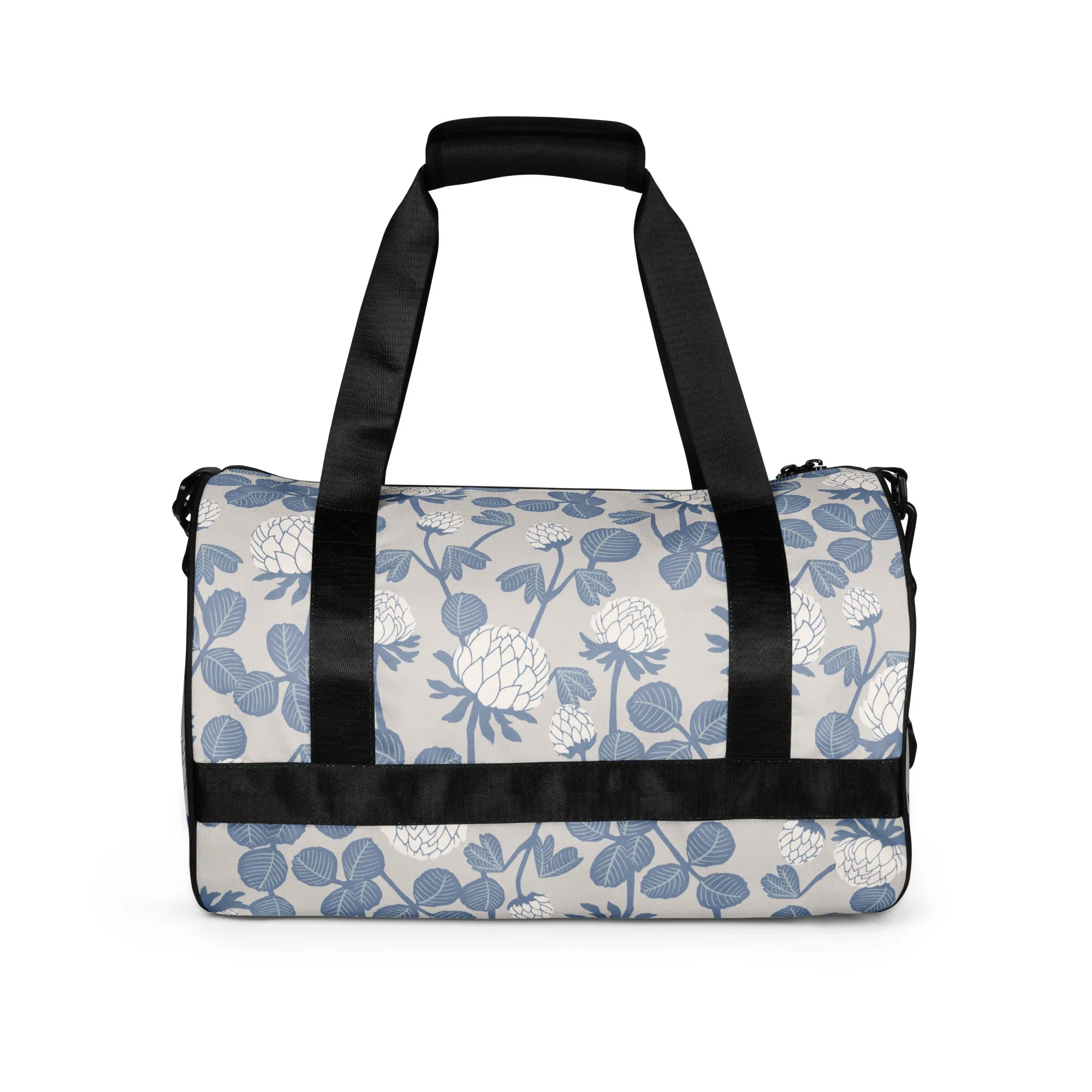 Grey Floral - Sustainably Made Gym Bag