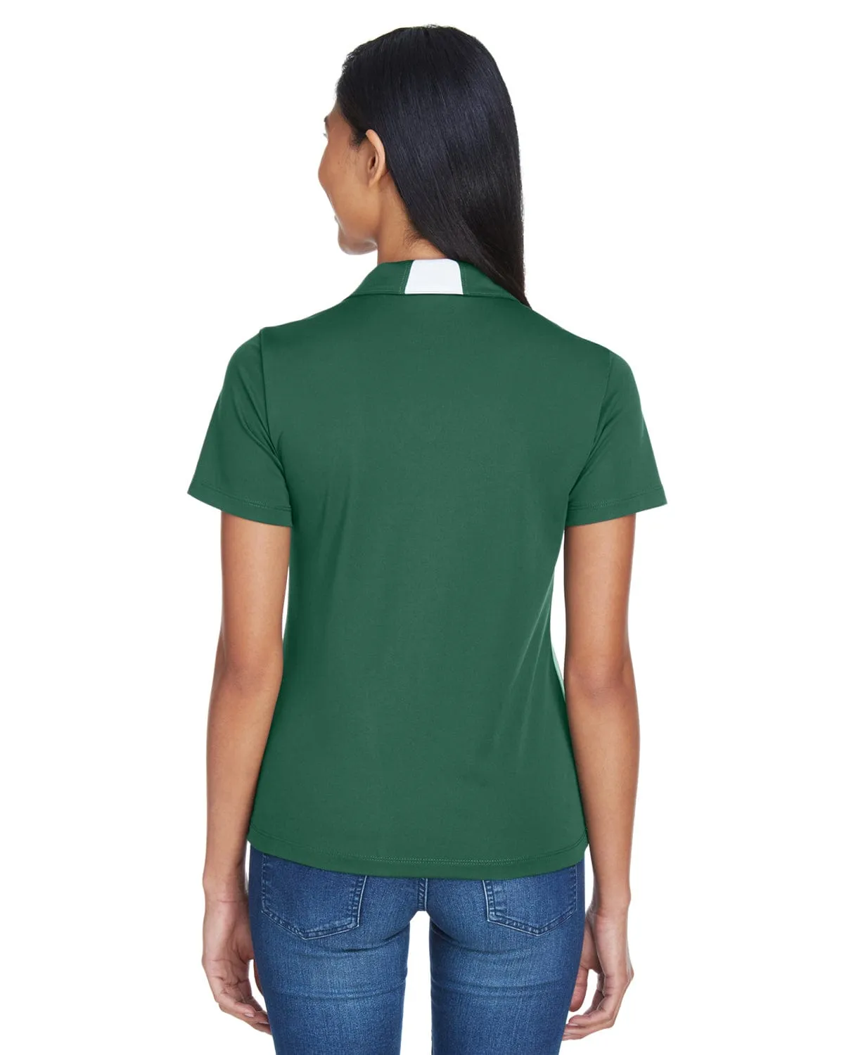 Harriton Ladies Side Block Micro-Pique Polo Shirt