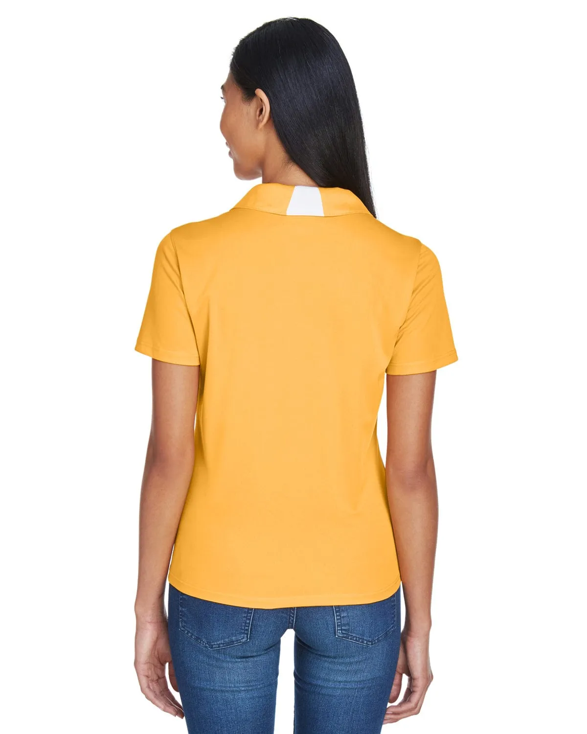 Harriton Ladies Side Block Micro-Pique Polo Shirt