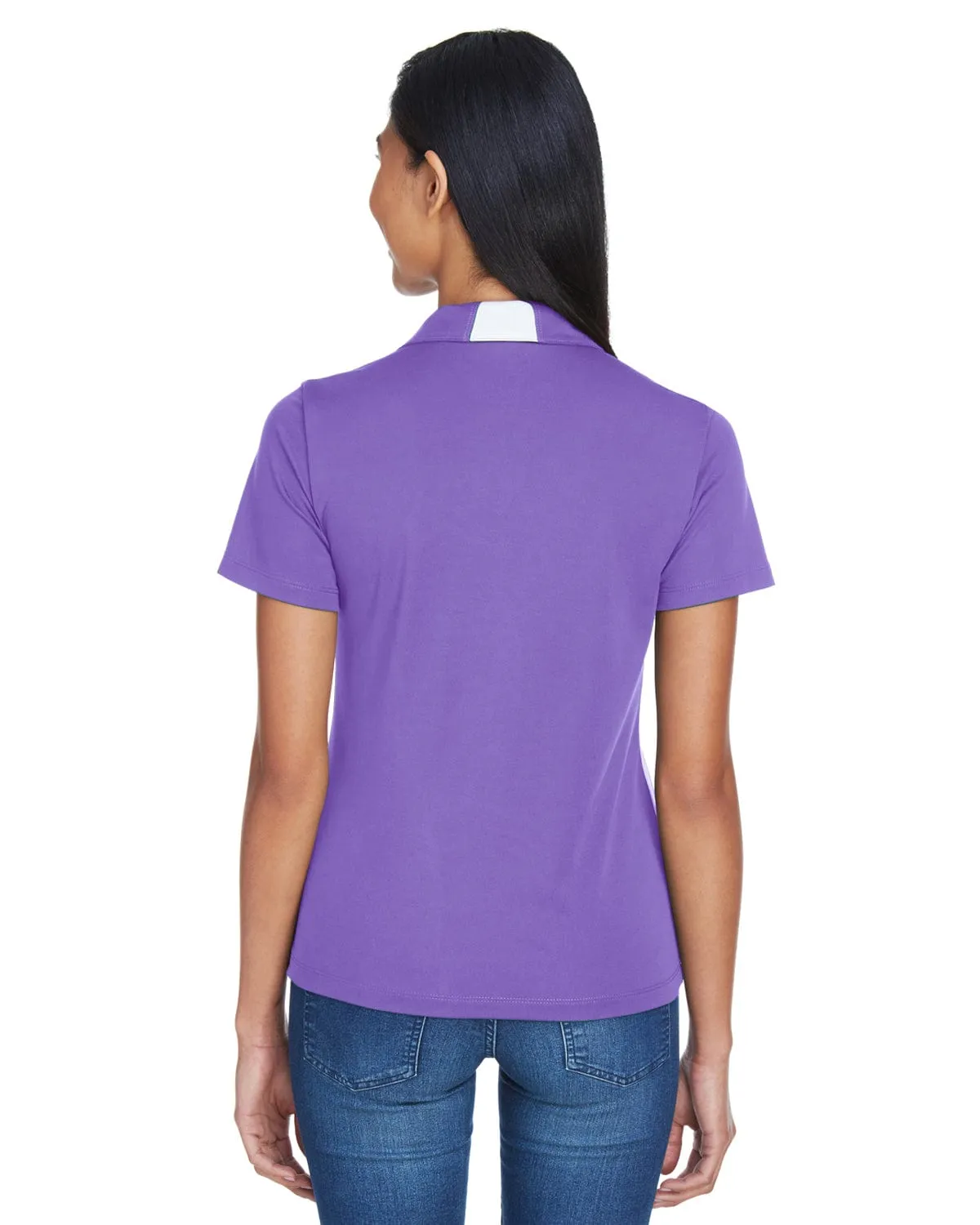 Harriton Ladies Side Block Micro-Pique Polo Shirt