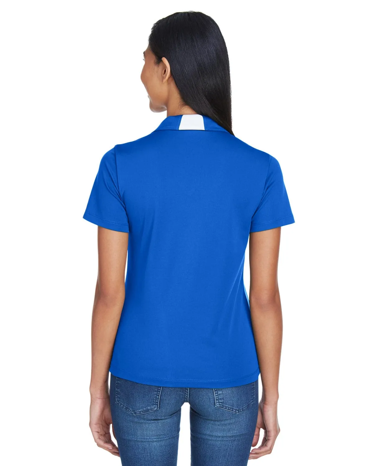 Harriton Ladies Side Block Micro-Pique Polo Shirt