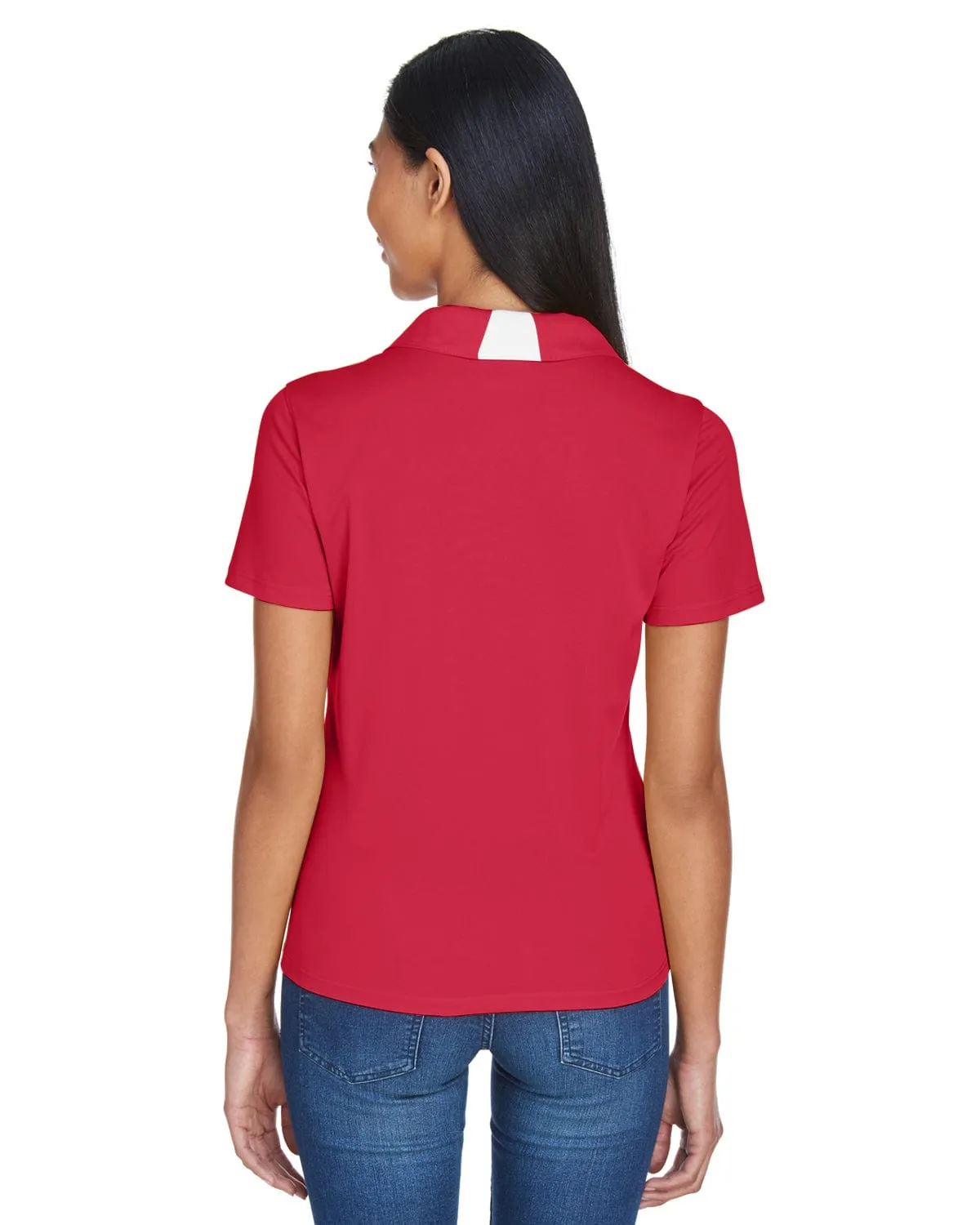Harriton Ladies Side Block Micro-Pique Polo Shirt
