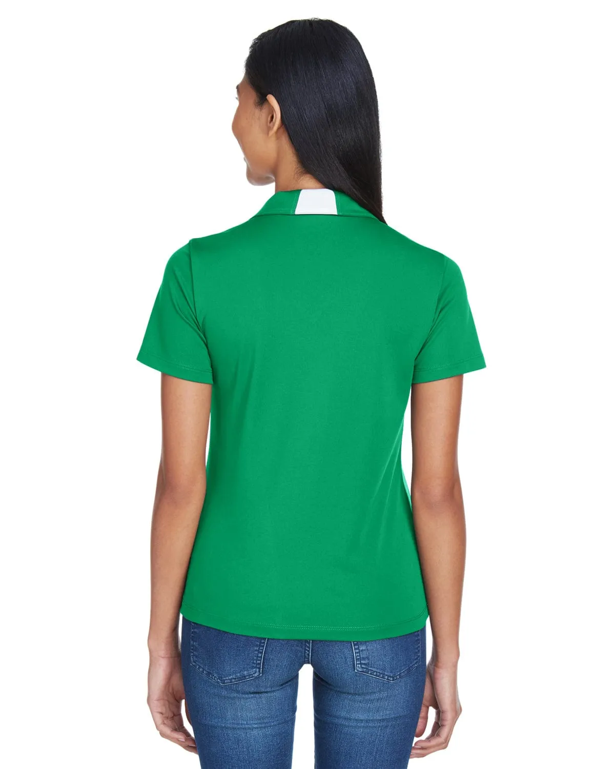 Harriton Ladies Side Block Micro-Pique Polo Shirt