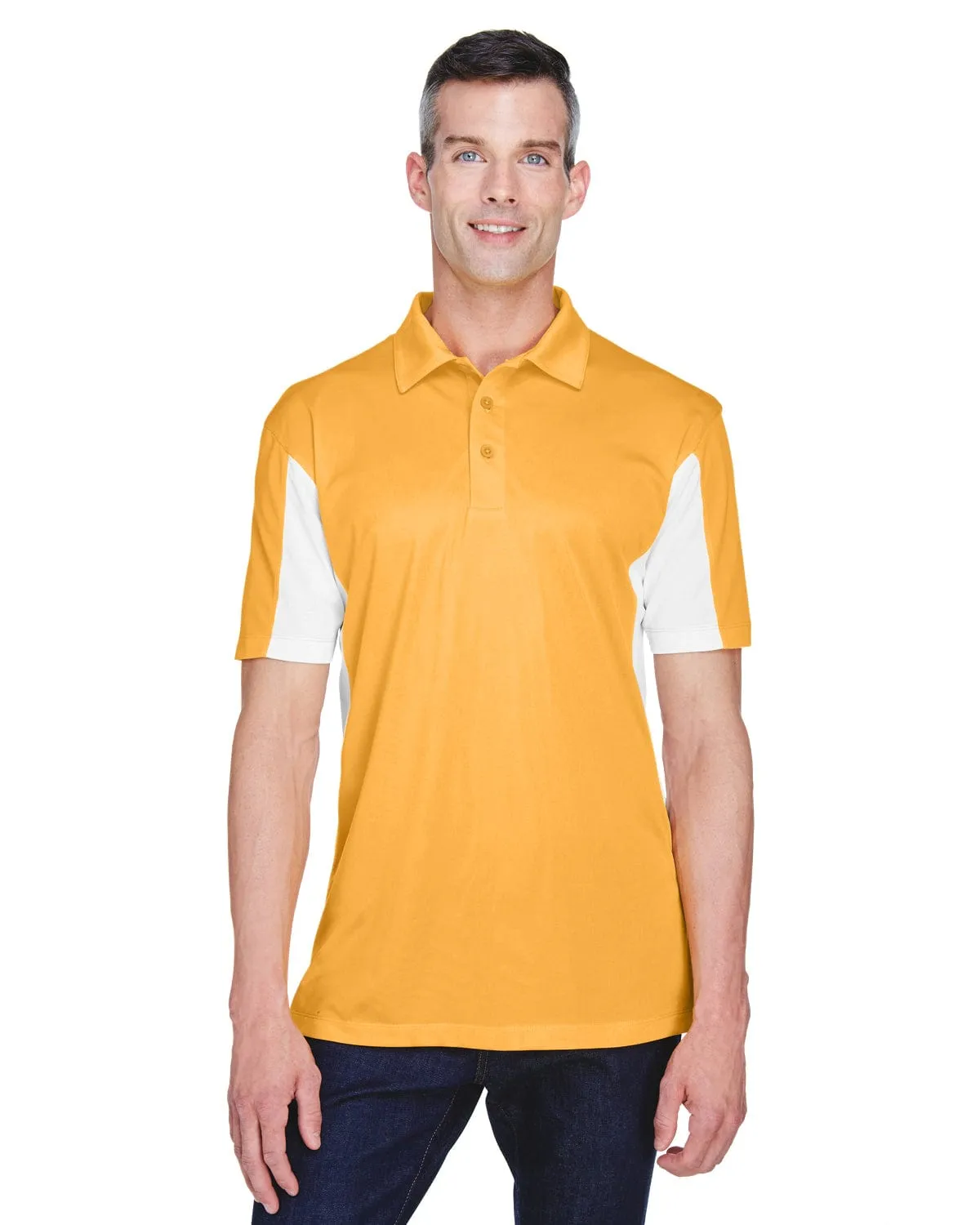 Harriton Side Block Micro-Pique Polo Shirt