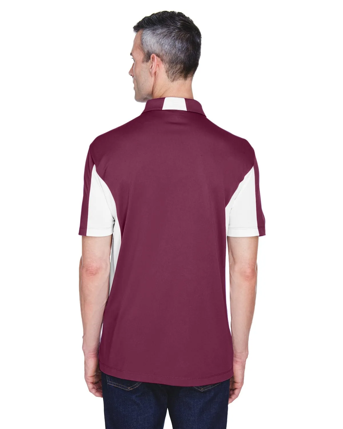 Harriton Side Block Micro-Pique Polo Shirt