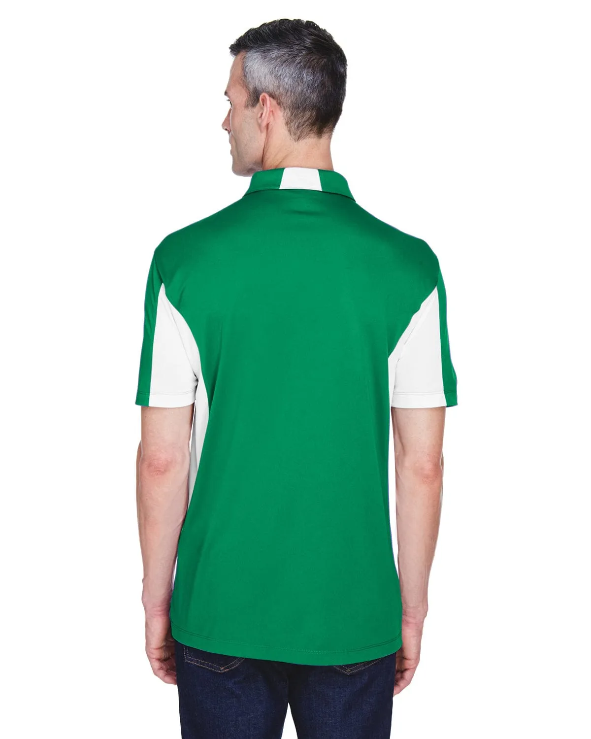 Harriton Side Block Micro-Pique Polo Shirt