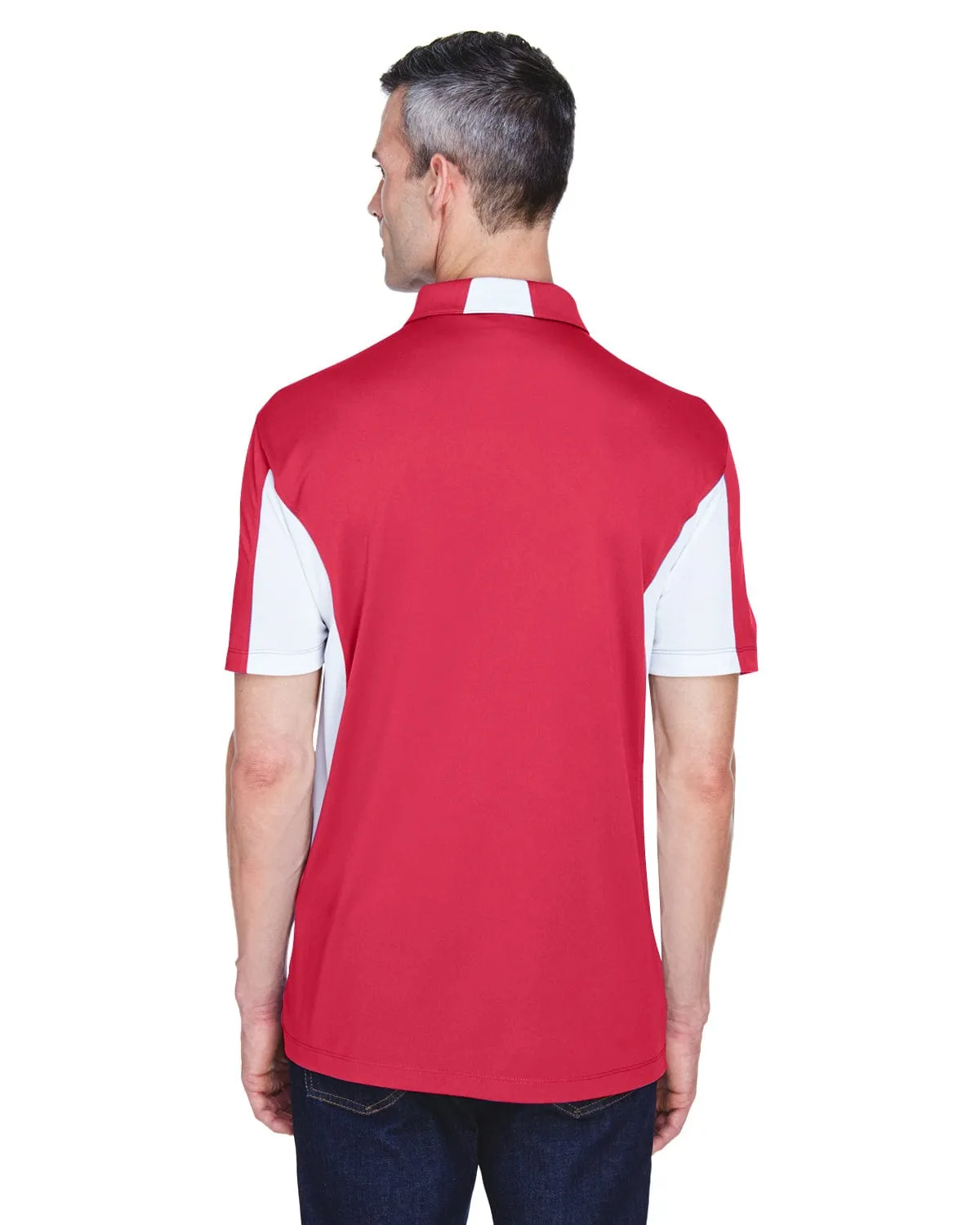 Harriton Side Block Micro-Pique Polo Shirt
