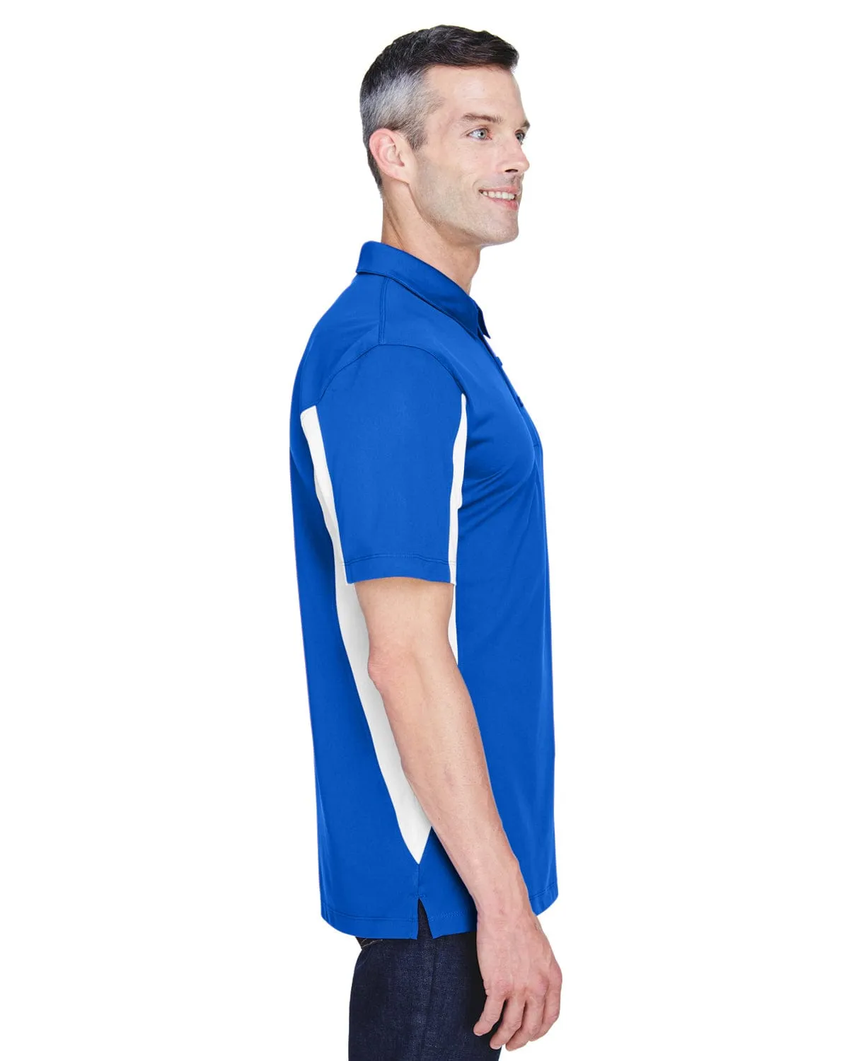 Harriton Side Block Micro-Pique Polo Shirt