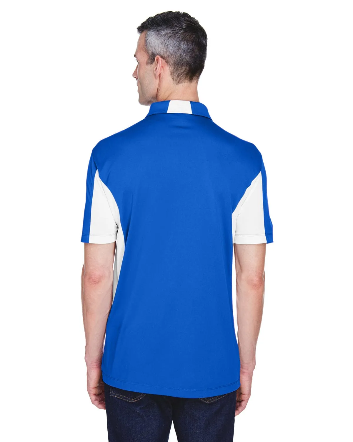 Harriton Side Block Micro-Pique Polo Shirt