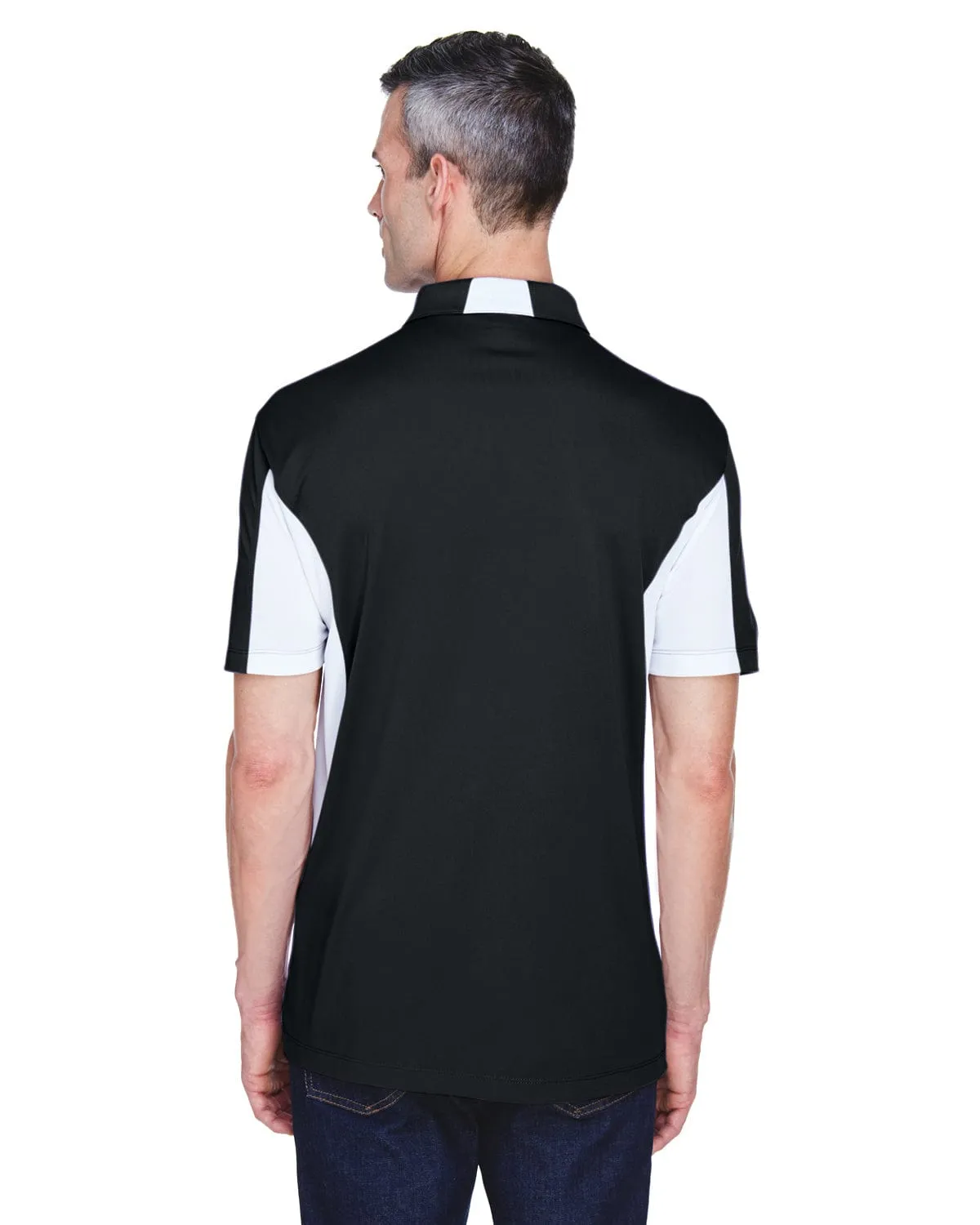 Harriton Side Block Micro-Pique Polo Shirt