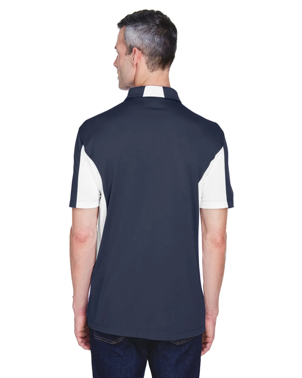 Harriton Side Block Micro-Pique Polo Shirt