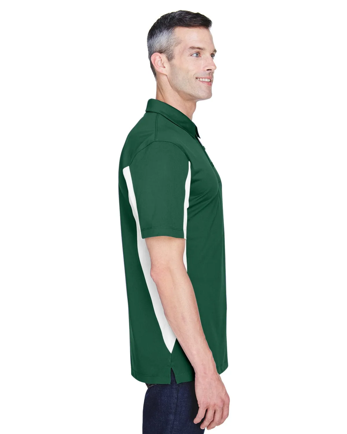 Harriton Side Block Micro-Pique Polo Shirt