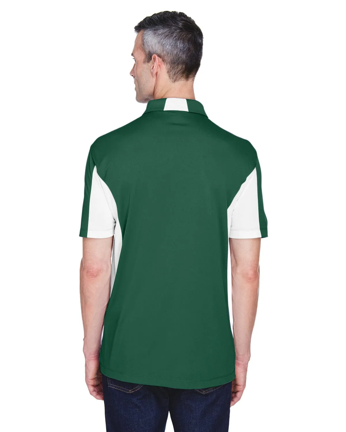 Harriton Side Block Micro-Pique Polo Shirt