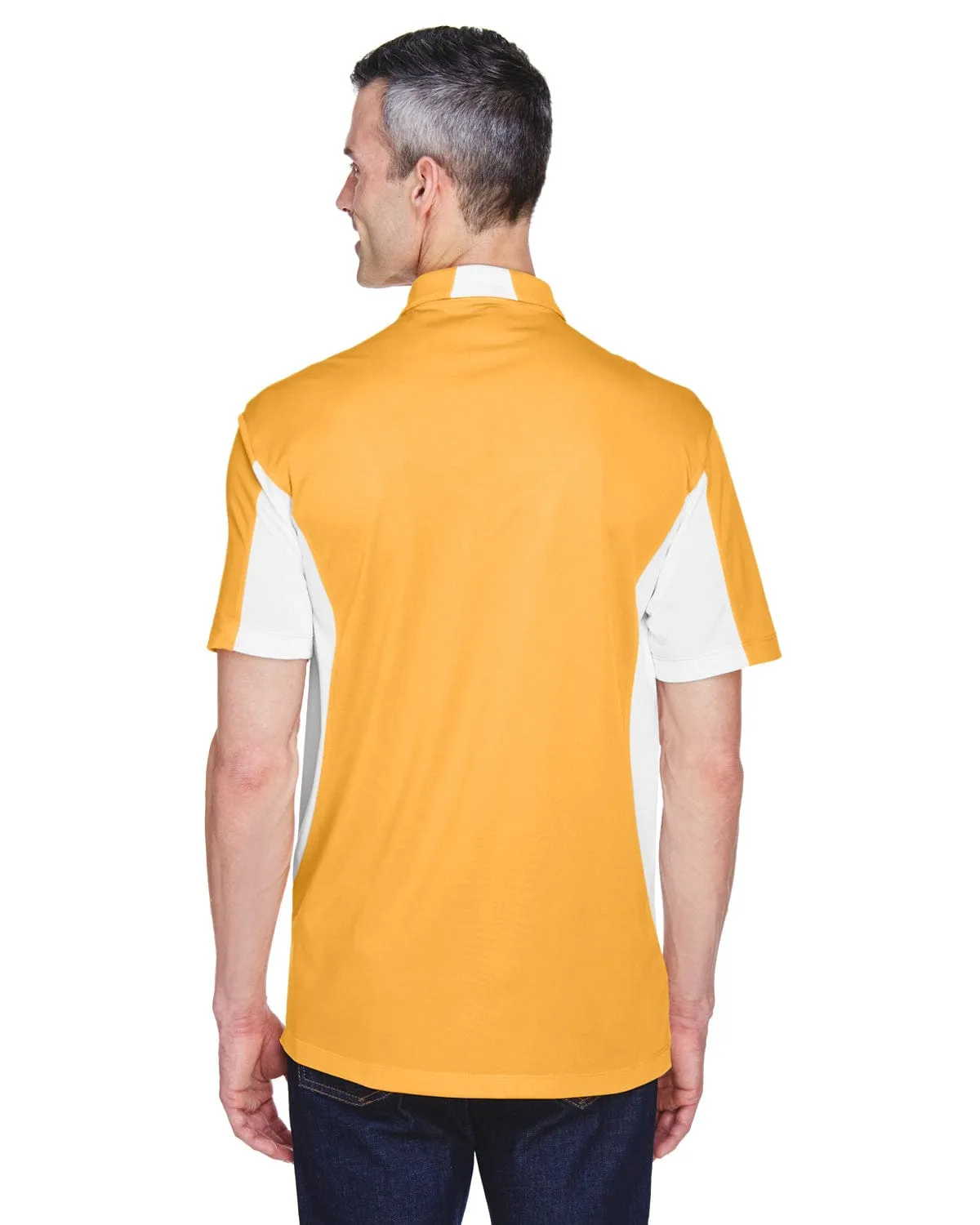 Harriton Side Block Micro-Pique Polo Shirt