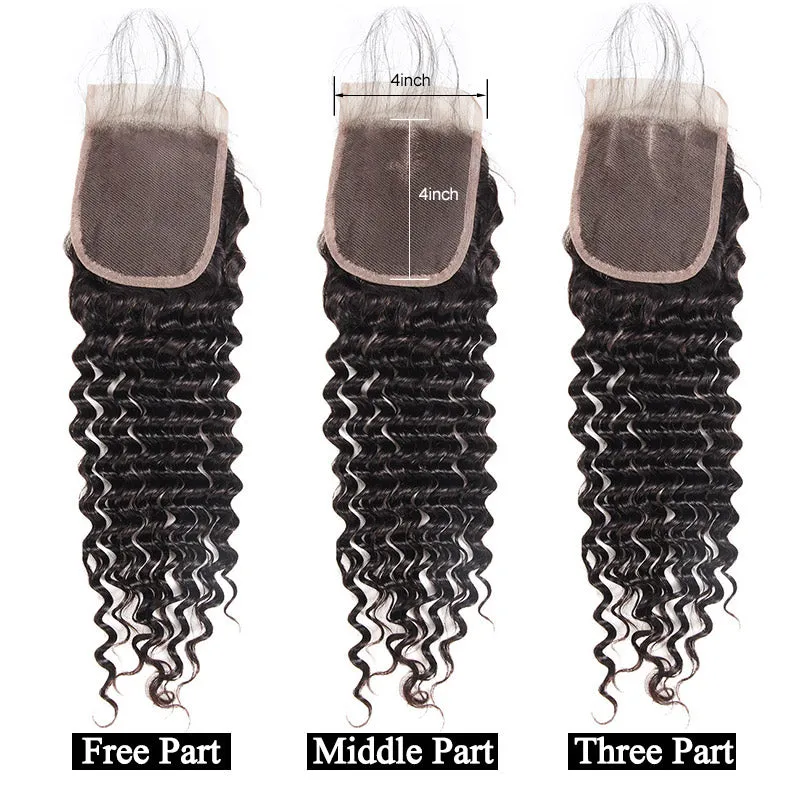 Indian Exotic Wave 4"x4" Lace Closure