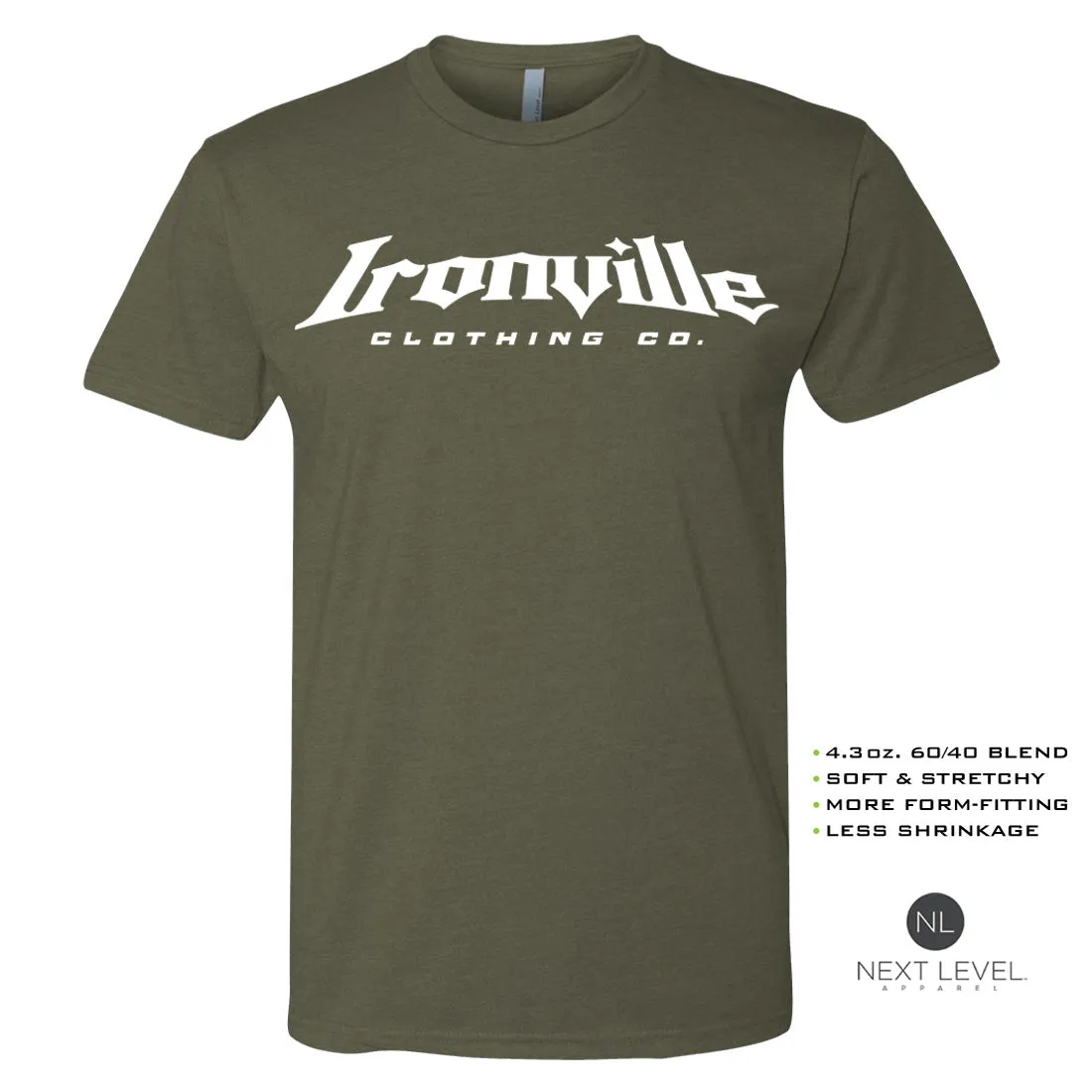 Ironville VINTAGE DEADLIFT Soft-Blend Fitted Gym T-shirt