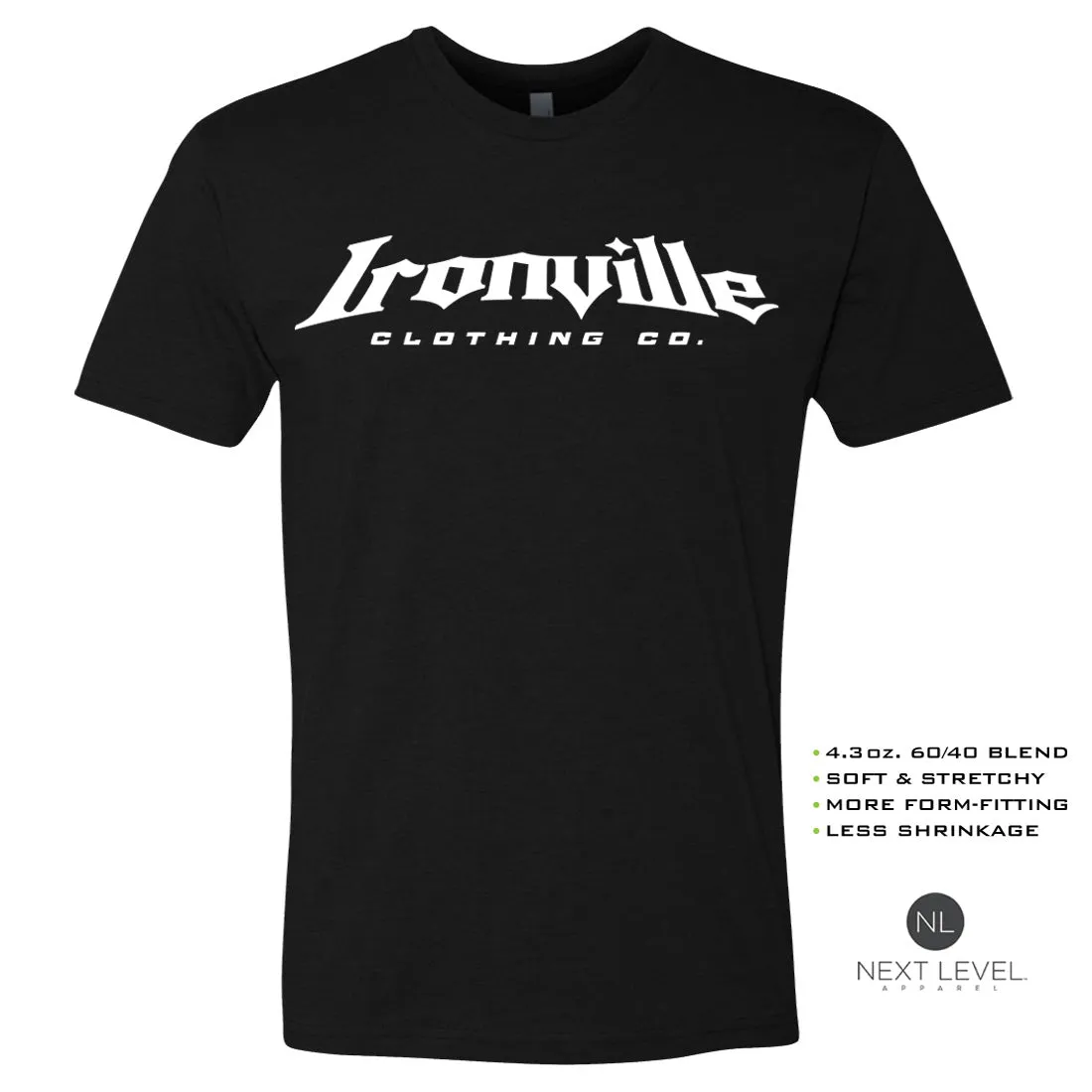 Ironville VINTAGE DEADLIFT Soft-Blend Fitted Gym T-shirt