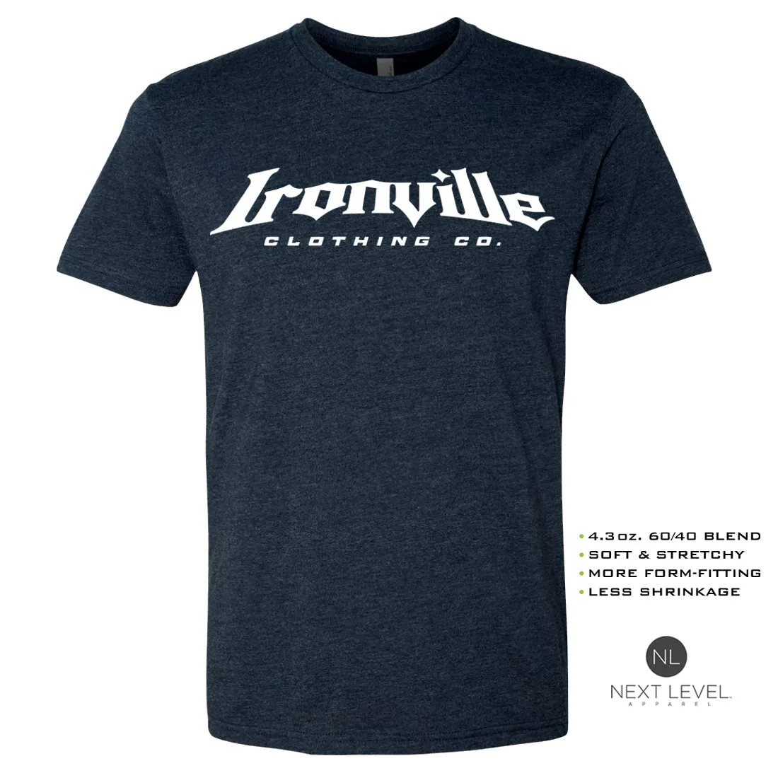 Ironville VINTAGE DEADLIFT Soft-Blend Fitted Gym T-shirt