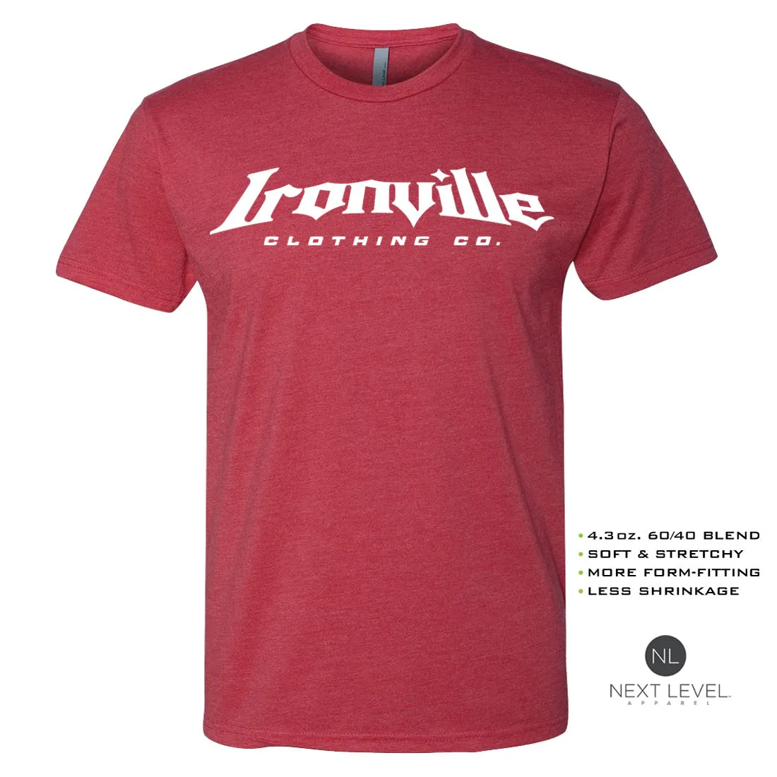 Ironville VINTAGE DEADLIFT Soft-Blend Fitted Gym T-shirt