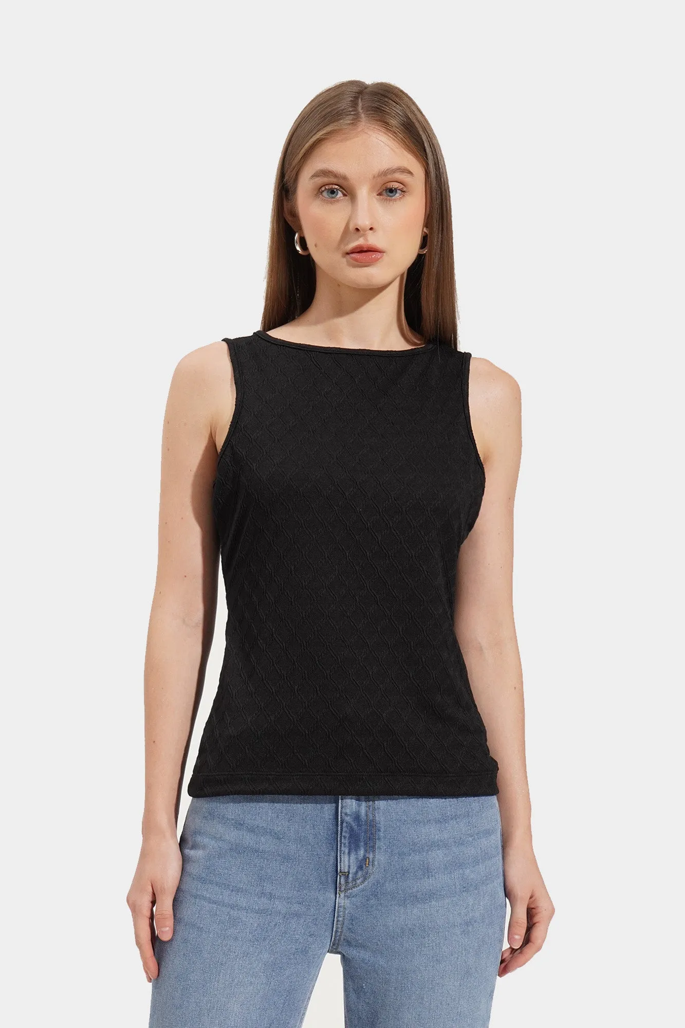 Jacquard Tank Top