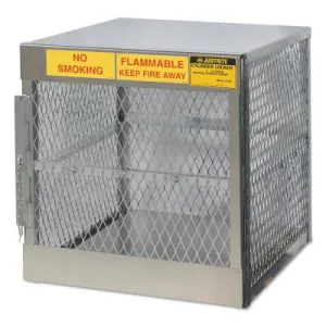 Justrite Aluminum Cylinder Lockers, Up to 4, 20 or 33 lb Cylinders, 23009