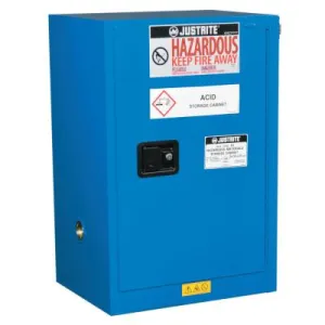 Justrite Sure-Grip EX Compac Hazardous Material Steel Safety Cabinet, 12 Gallon, 861228