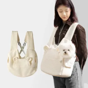 Kawaii Cozy Pet Backpack 🐶💕 | Large Capacity Travel Carrier for Small Dogs & Cats 🐱✨