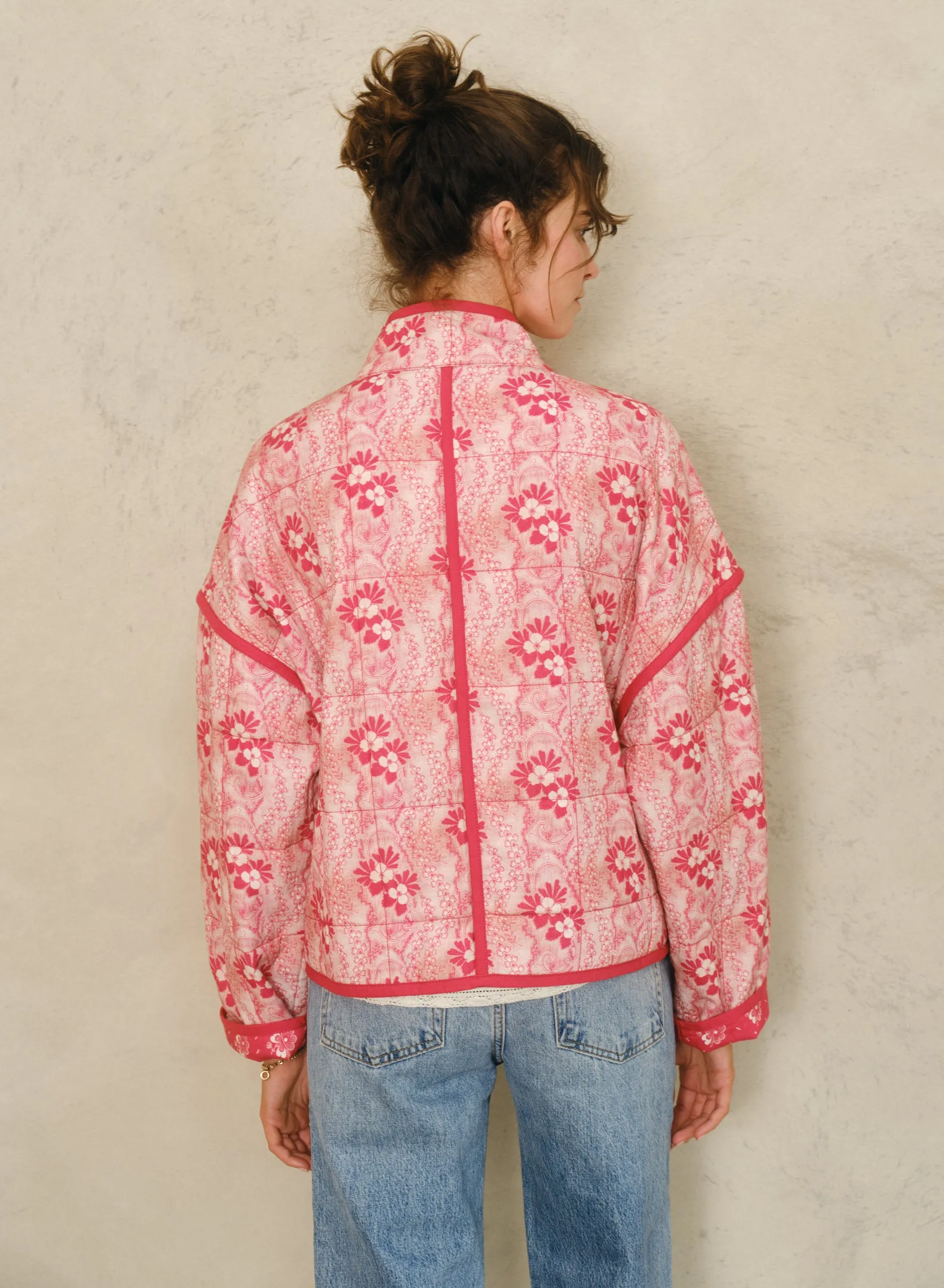 Lana Quilted Jacket - Red
