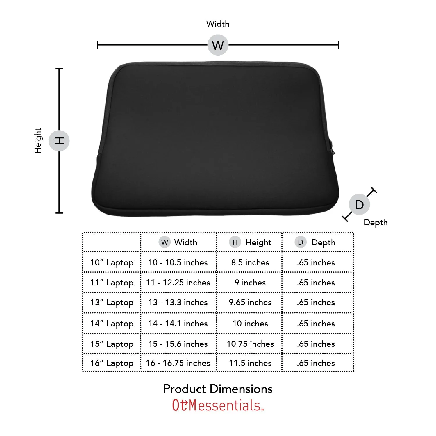 Laptop Sleeve, Neoprene, Brigham Young University