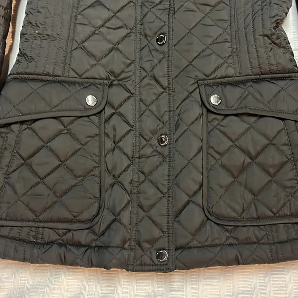 Laundry by Shelli Segal quilted lighter weight cold weather jacket. Black.