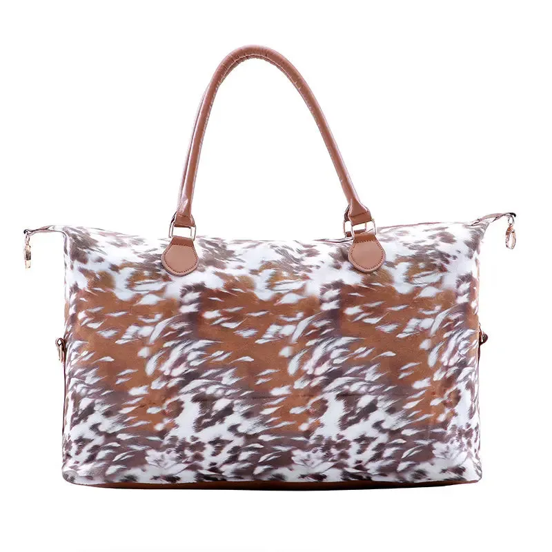 Leopard Plaid Weekender Bag