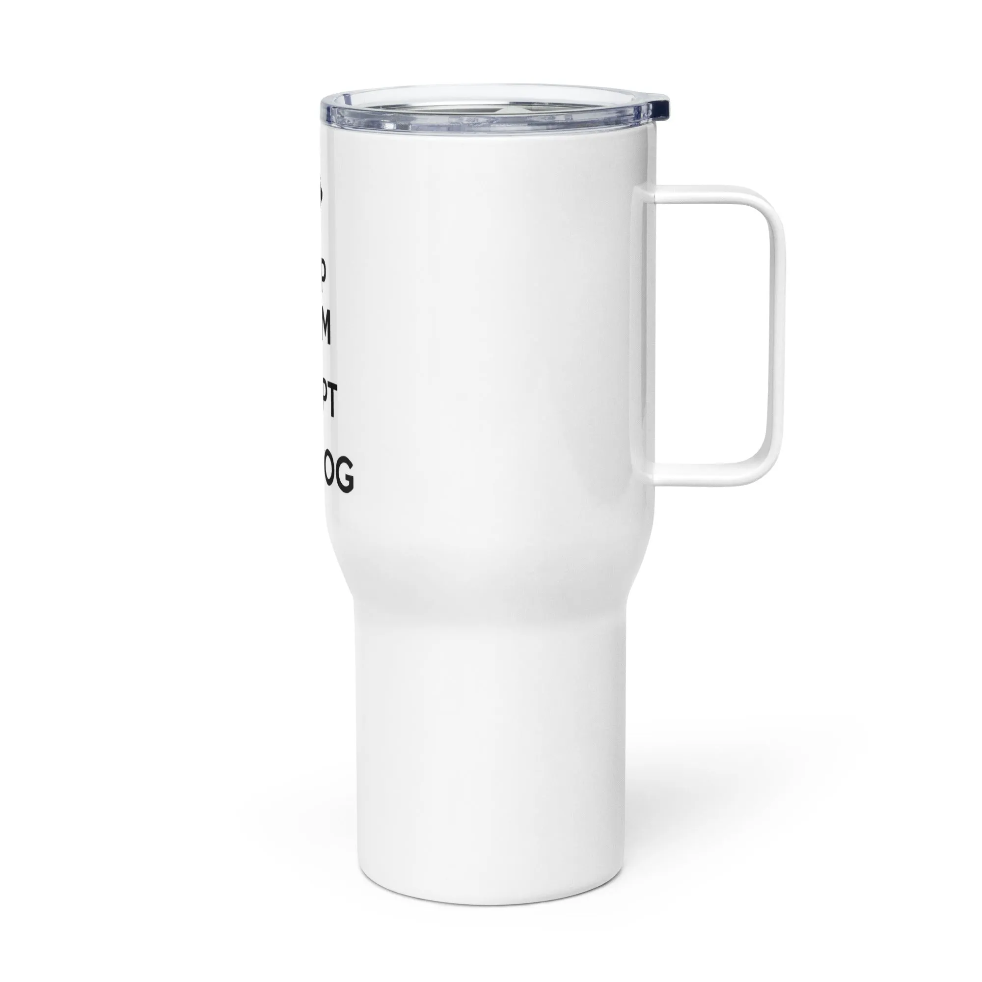 LIBR Keep Calm Travel mug with a handle
