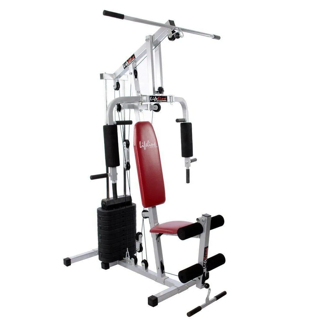 Lifeline Home Gym Equipment 002 Bonus with Weider Gold whey Protein 908 GMS (Vanilla Fresh) and Weider Premium BCAA Powder 500GMs (Sunny Orange) || Available on EMI