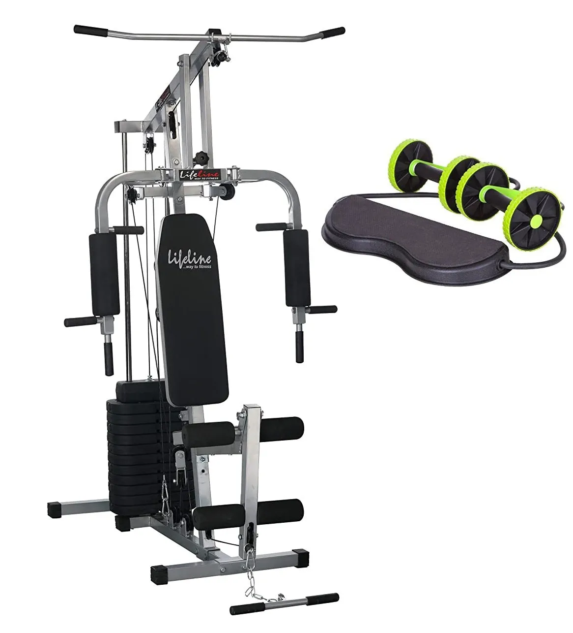 Lifeline Home Gym Equipment 002 Bundles With Revoflex AB Exerciser For Home Gym