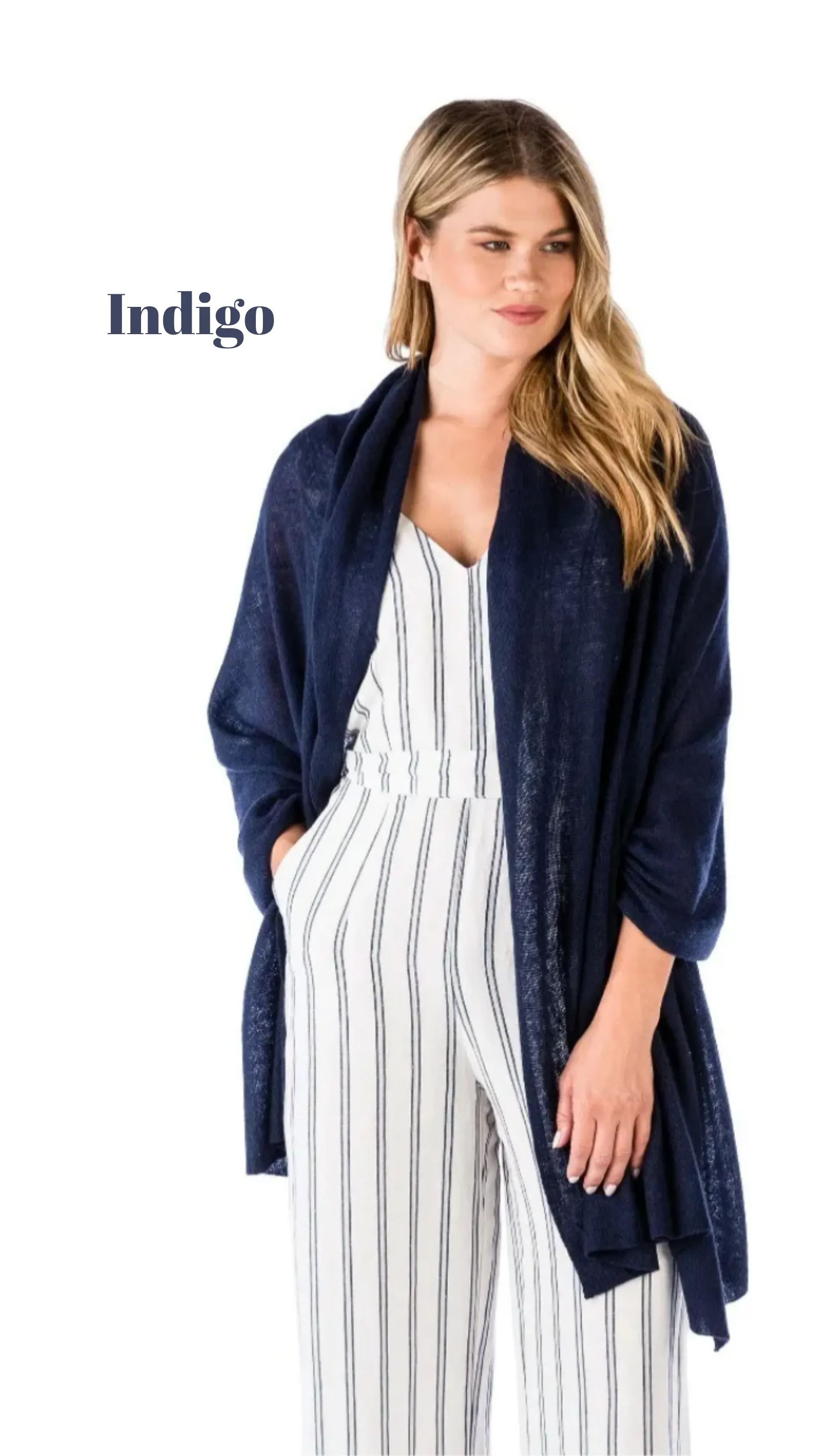 Lightweight 100% Cashmere Travel Wrap