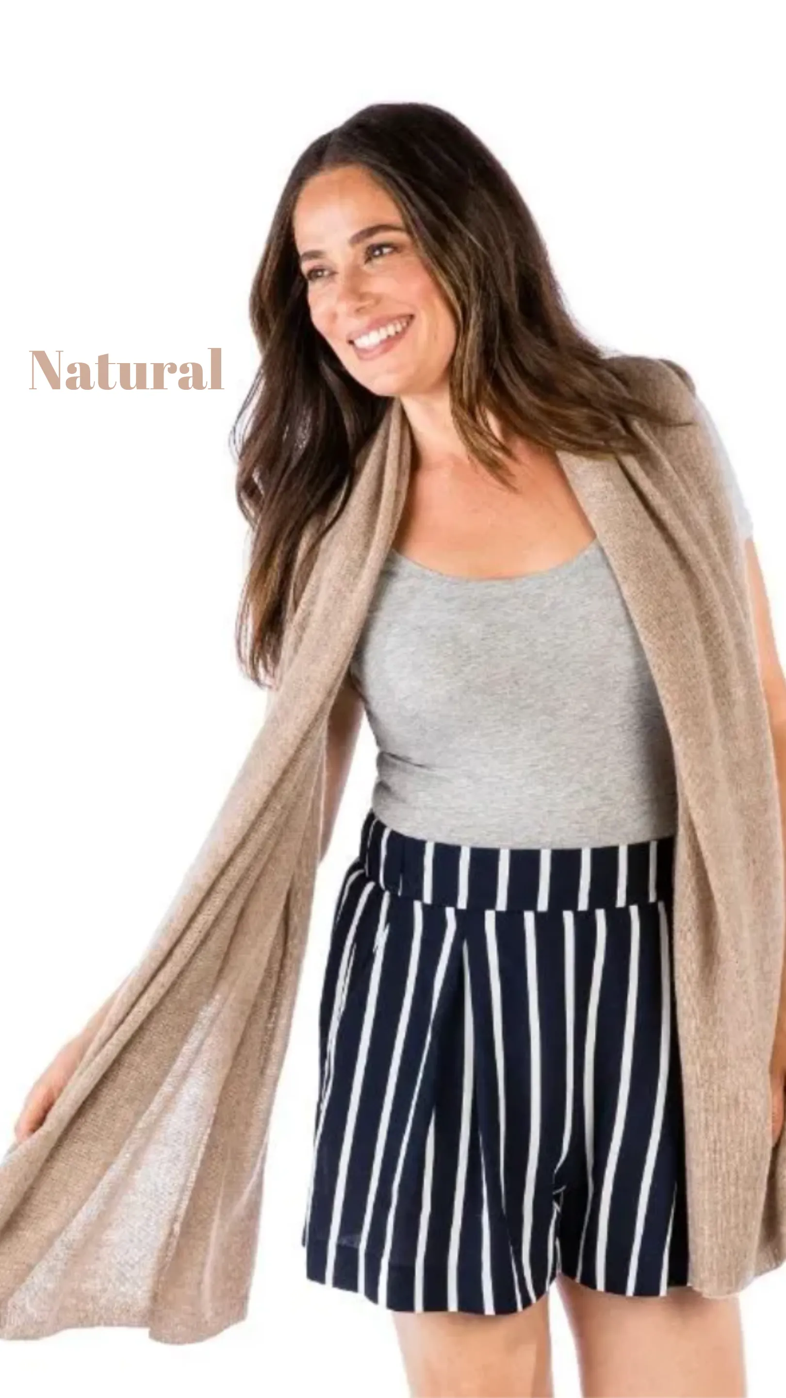 Lightweight 100% Cashmere Travel Wrap
