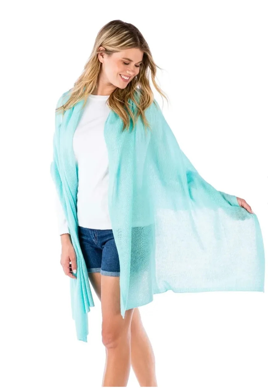 Lightweight 100% Cashmere Travel Wrap