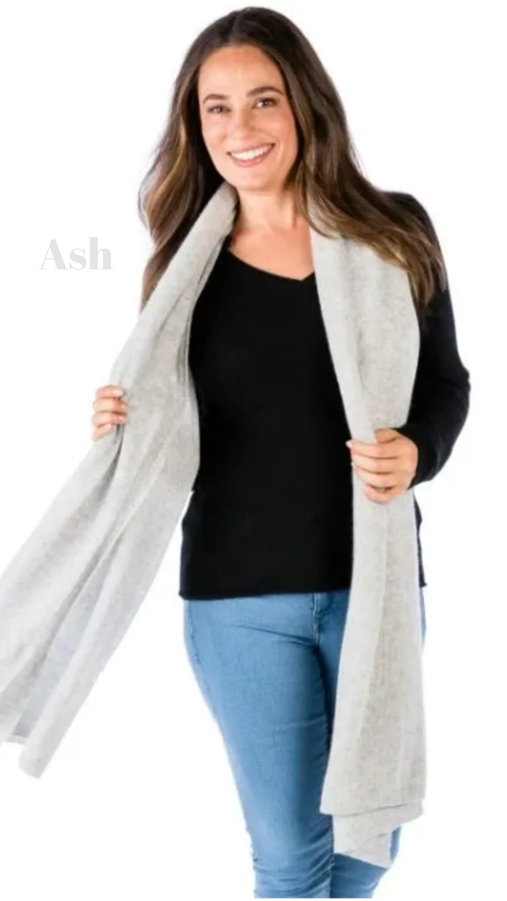 Lightweight 100% Cashmere Travel Wrap