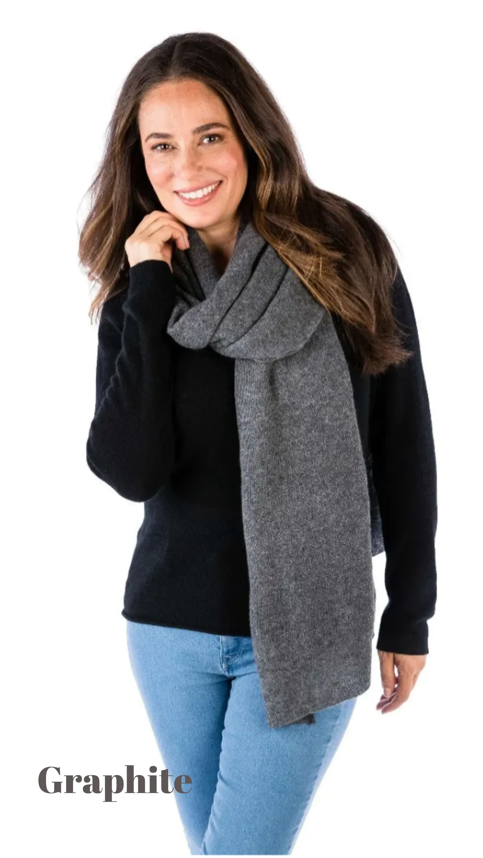 Lightweight 100% Cashmere Travel Wrap