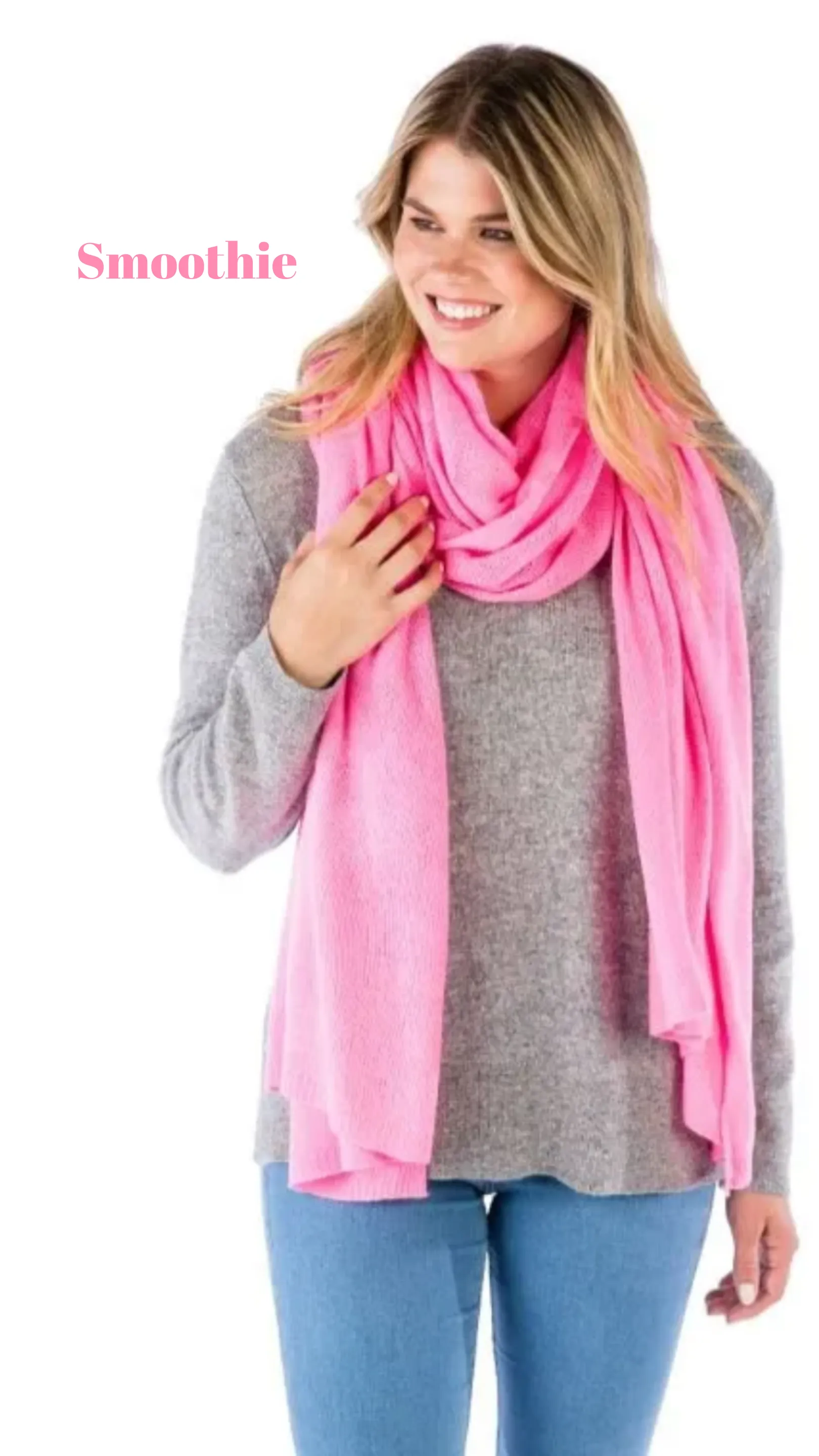 Lightweight 100% Cashmere Travel Wrap