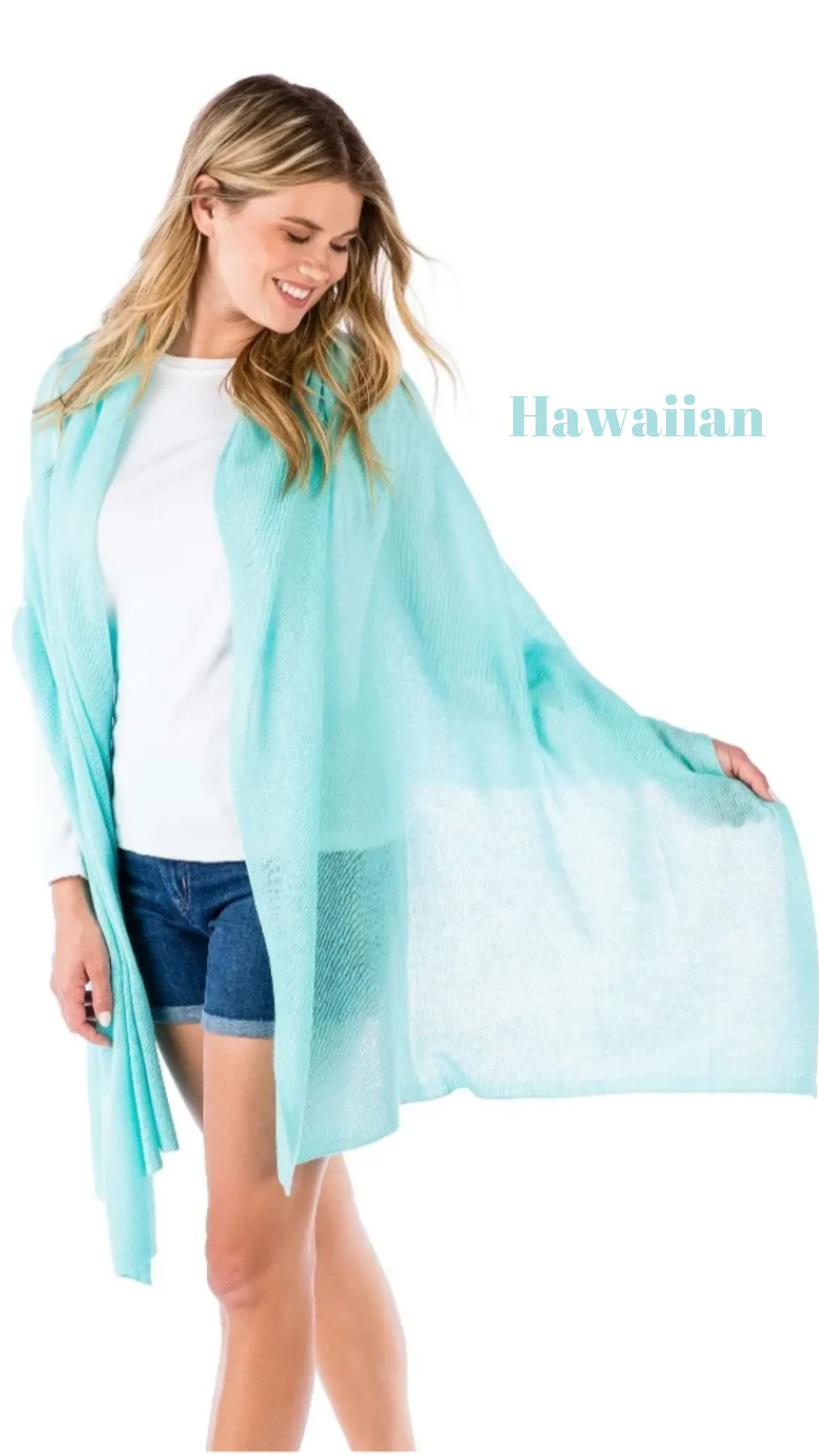 Lightweight 100% Cashmere Travel Wrap