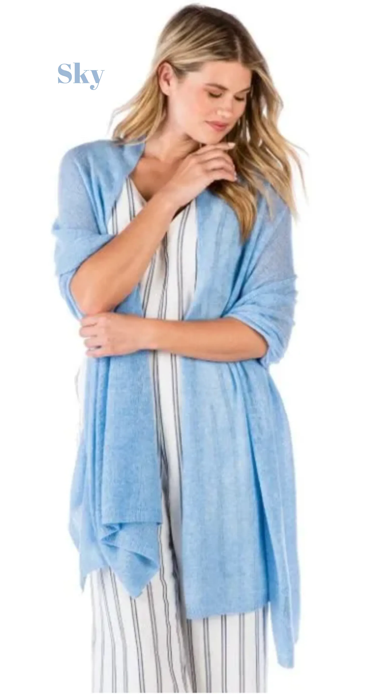 Lightweight 100% Cashmere Travel Wrap
