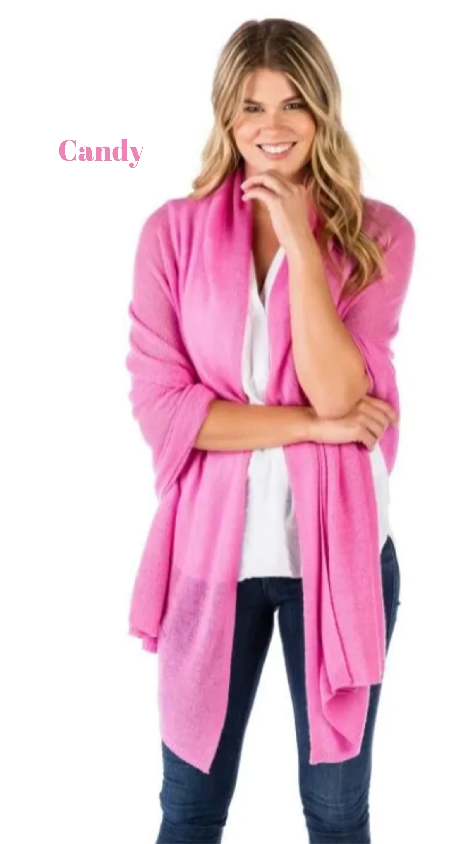 Lightweight 100% Cashmere Travel Wrap