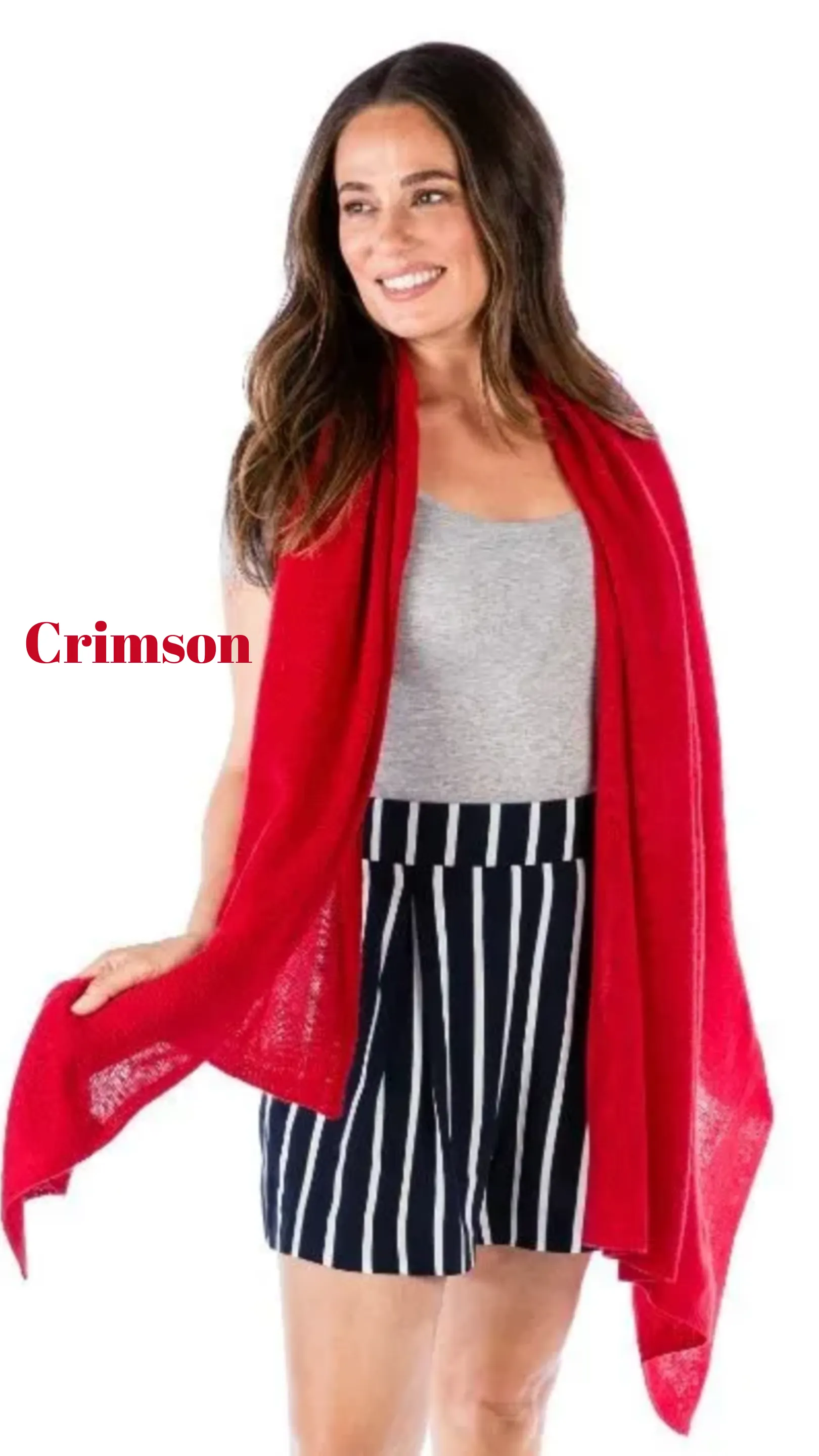 Lightweight 100% Cashmere Travel Wrap