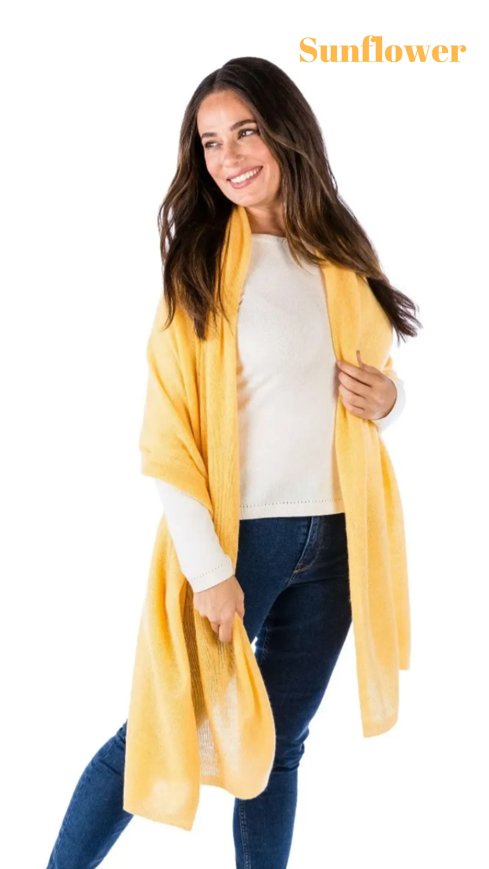 Lightweight 100% Cashmere Travel Wrap
