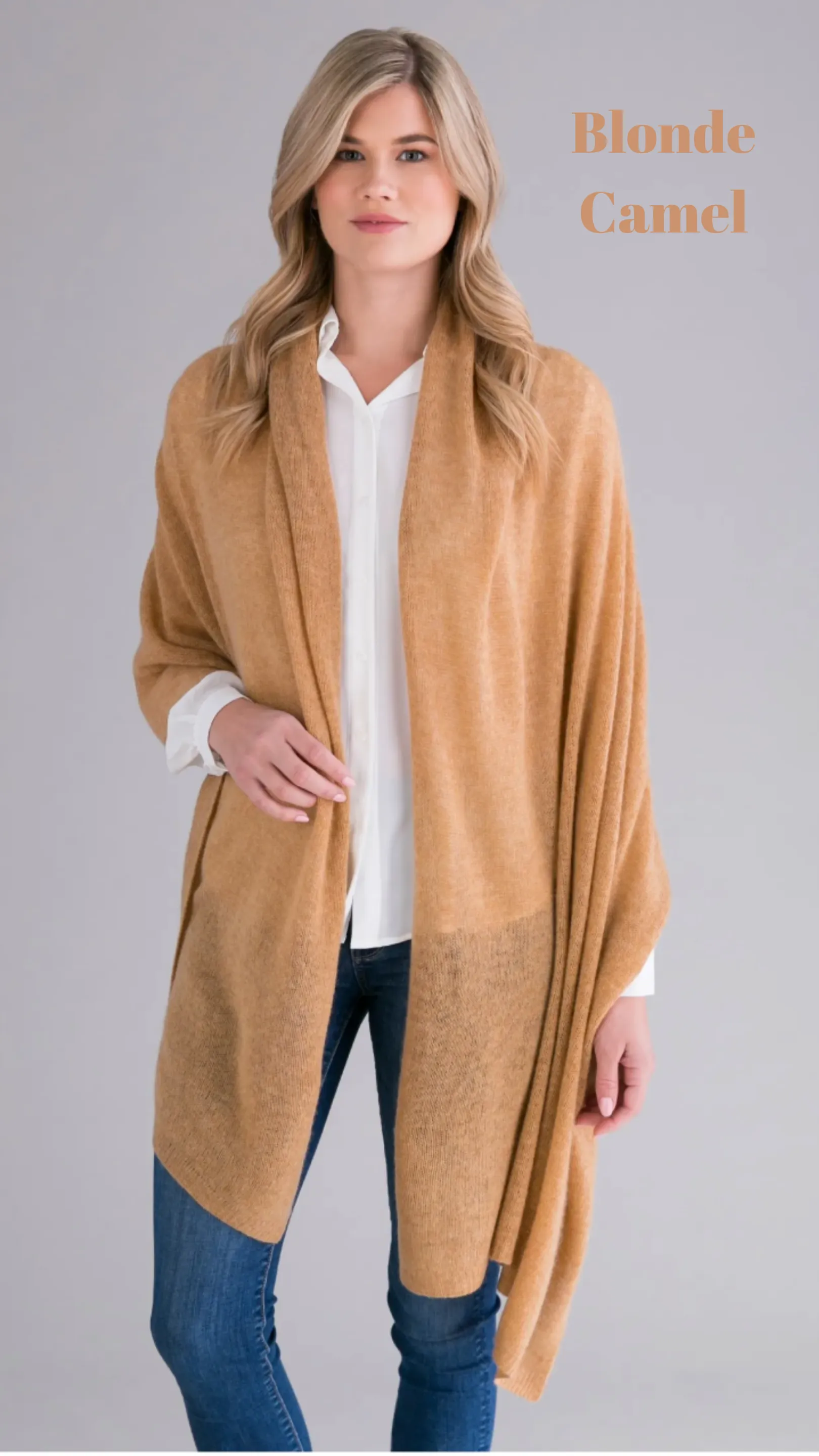 Lightweight 100% Cashmere Travel Wrap