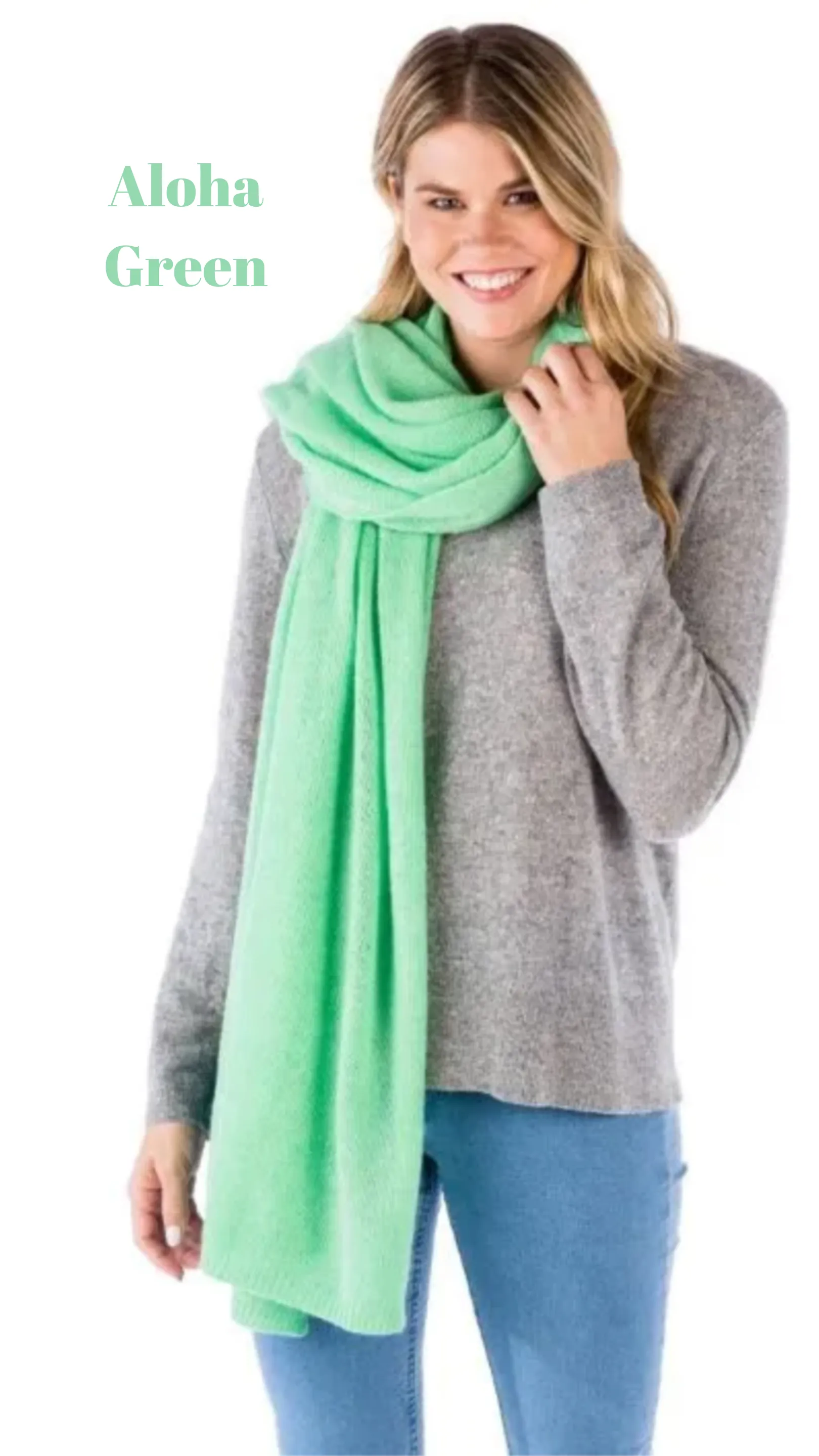Lightweight 100% Cashmere Travel Wrap